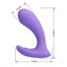 PRETTY LOVE ANDROMEDA VIBRADOR DE DOBLE ESTIMULACIoN RECARGABLE MORADO