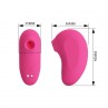 PRETTY LOVE ARILA SUCCIONADOR DE CLiTORIS CON VIBRACIoN RECARGABLE ROSA