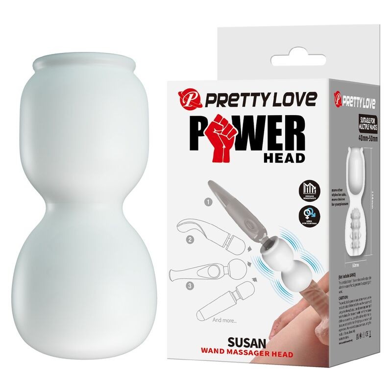 PRETTY LOVE SUSAN CABEZAL POWER HEAD PARA MASAJEADOR VARITA Ø 65 CM