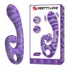 PRETTY LOVE SUMMER VIBRADOR DOBLE CON ASA 19 CM Ø 35 CM MORADO