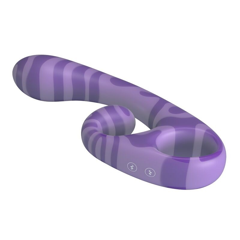 PRETTY LOVE SUMMER VIBRADOR DOBLE CON ASA 19 CM Ø 35 CM MORADO