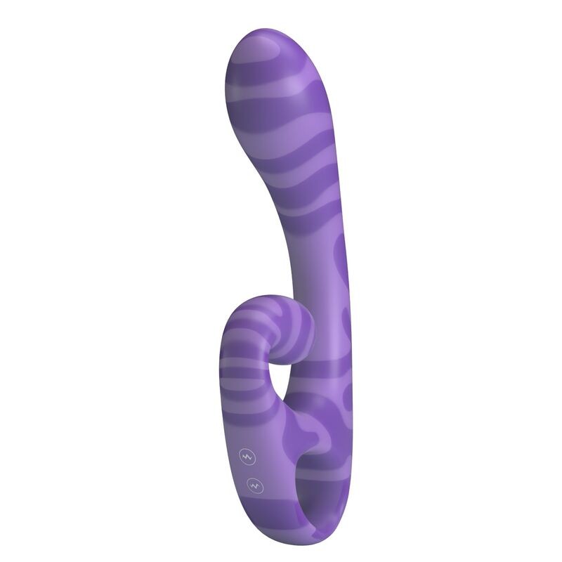 PRETTY LOVE SUMMER VIBRADOR DOBLE CON ASA 19 CM Ø 35 CM MORADO