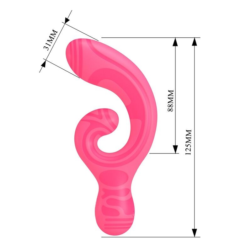 PRETTY LOVE VERITY MASAJEADOR DOBLE RECARGABLE USB