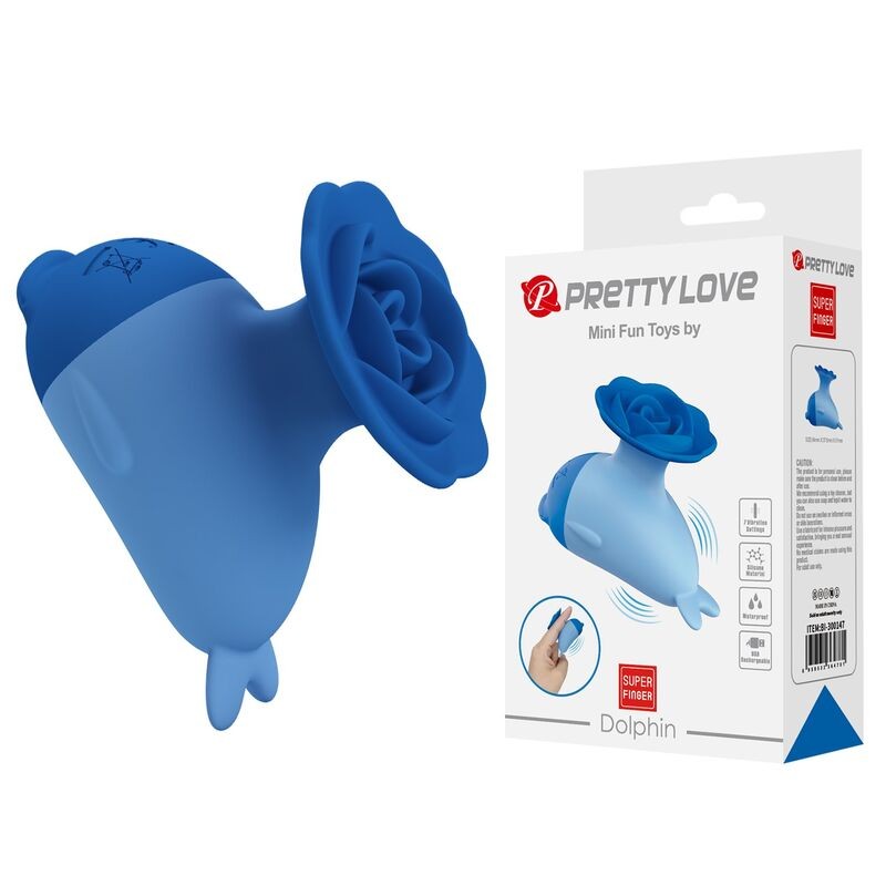 PRETTY LOVE DOLPHIN MINI VIBRADOR RECARGABLE USB