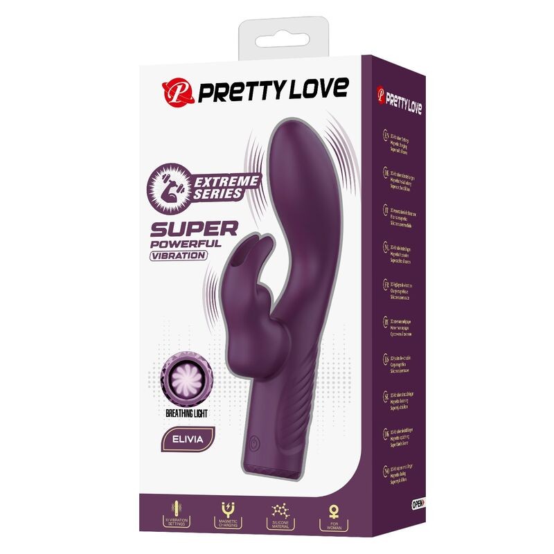 PRETTY LOVE OLIVIA VIBRADOR RABBIT RECARGABLE 10 FUNCIONES