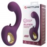 PRETTY LOVE BRYNNLEE VIBRADOR CON ESTIMULADOR ORAL RECARGABLE 10 VIBRACIONES Y 5 FUNCIONES DE LAMIDO MORADO