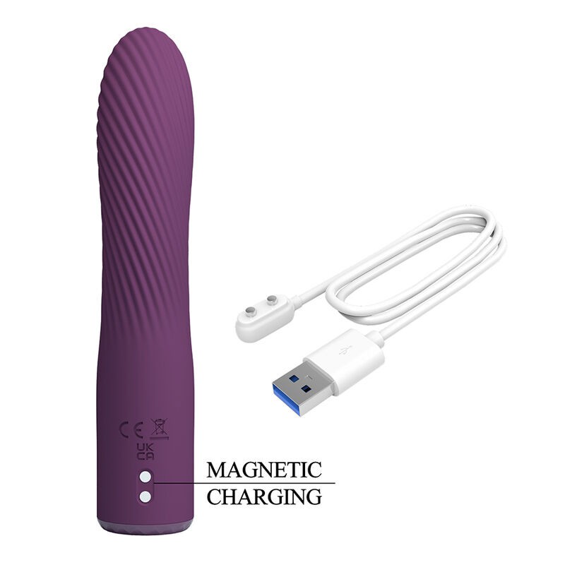 PRETTY LOVE KISSELL VIBRADOR RECARGABLE 10 FUNCIONES MORADO