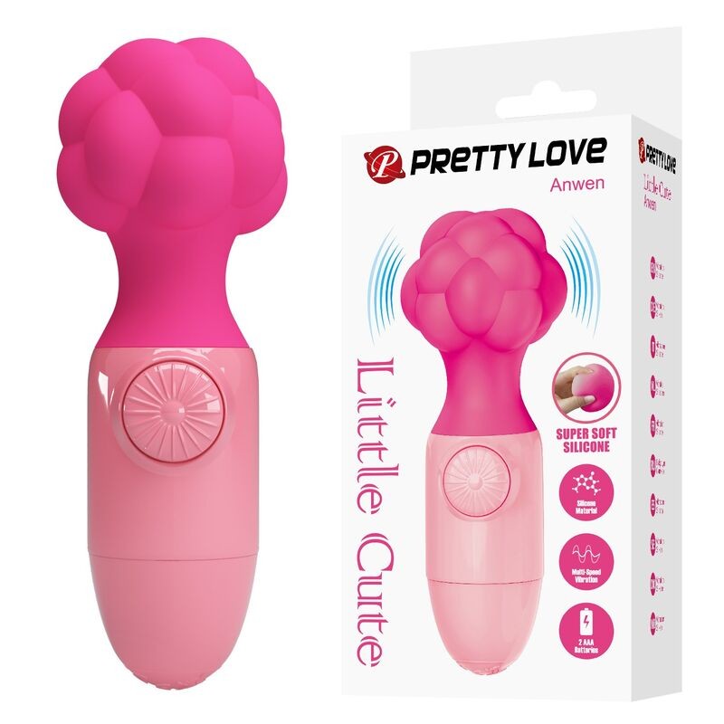 PRETTY LOVE ANWEN MINI MASAJEADOR RECARGABLE ROSA