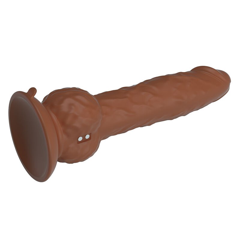 PRETTY LOVE EREN DILDO VIBRADOR CON EMPUJE 205 CM Ø 45 CM MARRoN