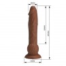 PRETTY LOVE EREN DILDO VIBRADOR CON EMPUJE 205 CM Ø 45 CM MARRoN