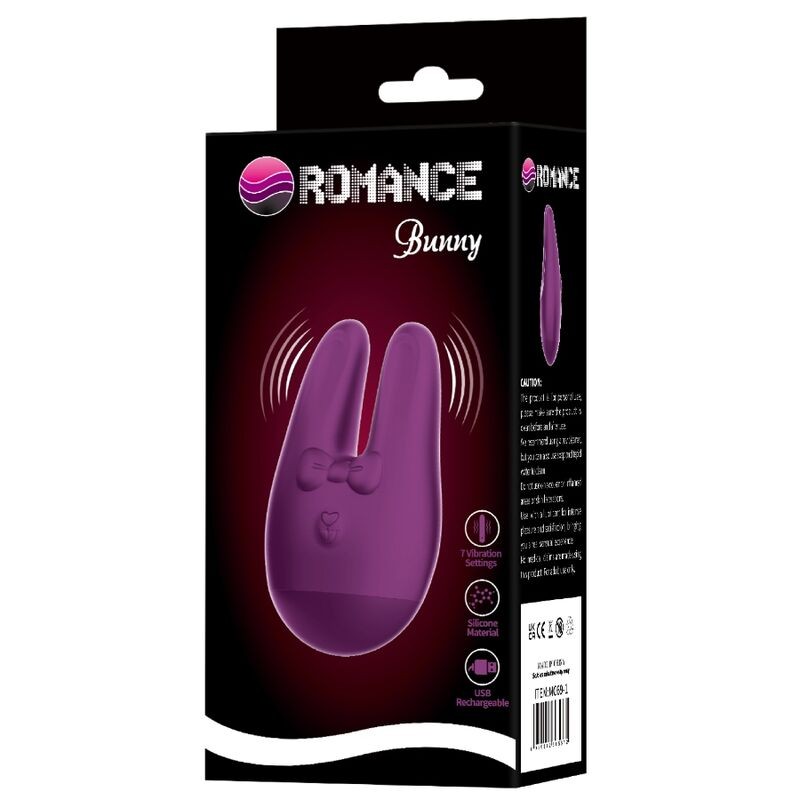 ROMANCE BUNNY ESTIMULADOR EXTERNO 7 MODOS DE VIBRACIoN