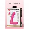 PRETTY LOVE DUDEN VIBRADOR DE SILICONA RECARGABLE 12 MODOS DE VIBRACIoN Y 3 MODOS DE BALANCEO ROSA