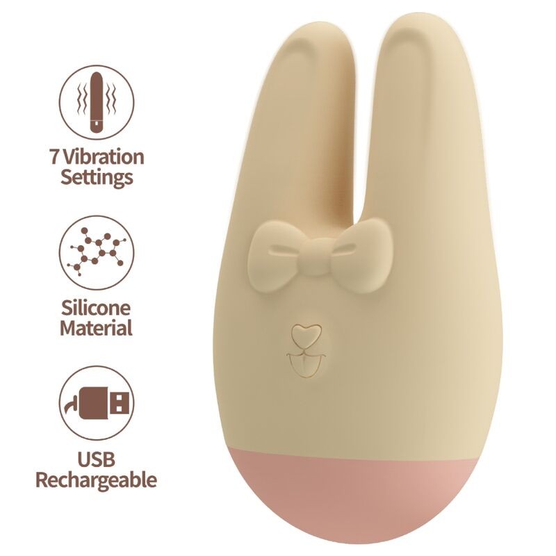 ROMANCE BUNNY ESTIMULADOR EXTERNO 7 MODOS DE VIBRACIoN