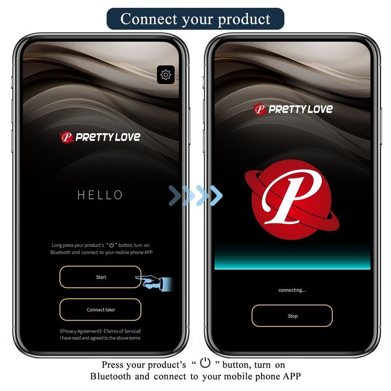 PRETTY LOVE ANTHONY VIBRADOR ANAL Y PERINEAL APP CONTROL NEGRO
