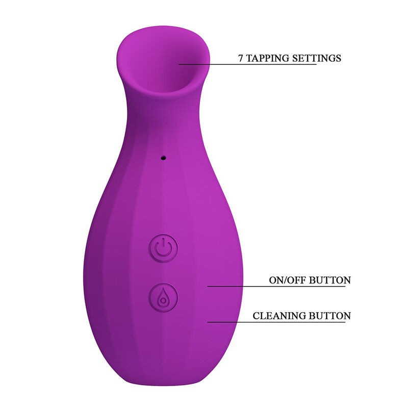 PRETTY LOVE MAGIC BOTTLE SUCCIONADOR DE CLiTORIS RECARGABLE MORADO