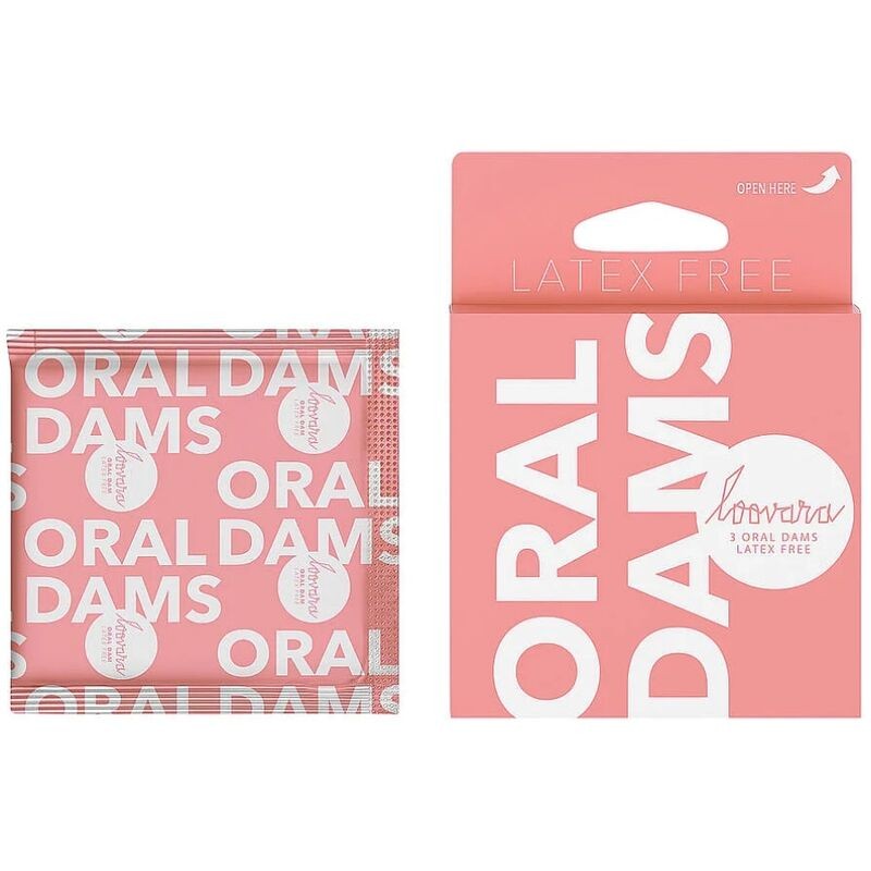LOOVARA ORAL DAMS BARRERAS ORALES SIN LaTEX 3 UDS