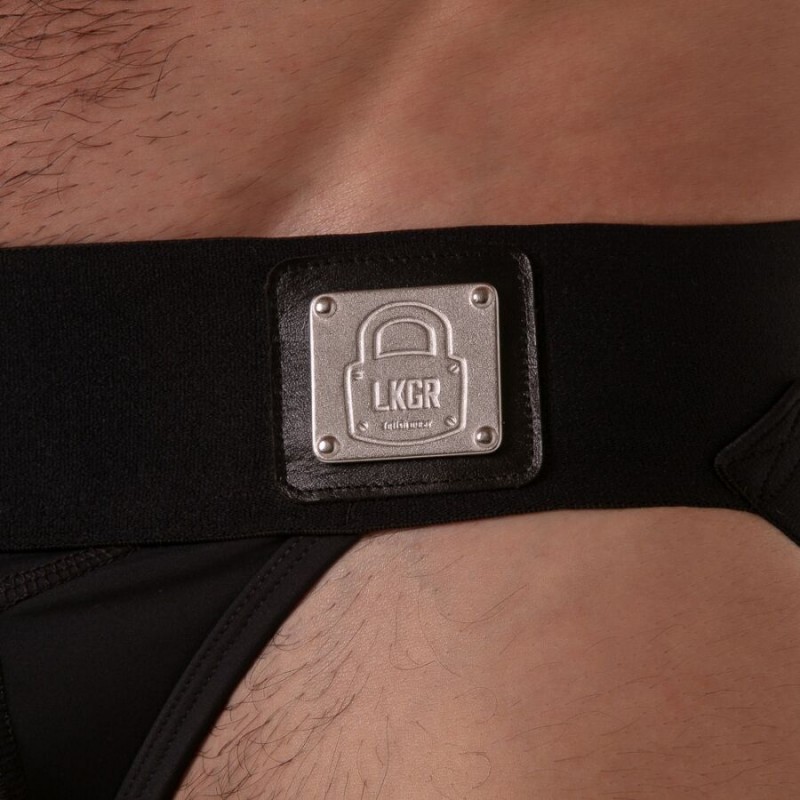 LOCKER GEAR WIDE WAISTBAND JOCKSTRAP NEGRO S