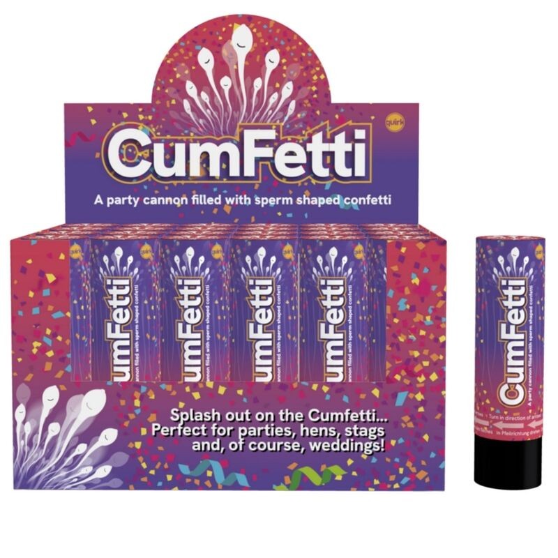 SPENCER FLEETWOOD CANoN DE CONFETI EN FORMA DE ESPERMATOZOIDES 15 CM 1 UNIDAD