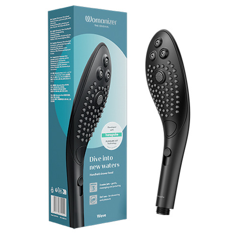 WOMANIZER WAVE CABEZAL DE DUCHA ESTIMULADOR DE CLITORiS NEGRO