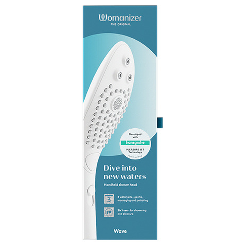WOMANIZER WAVE CABEZAL DE DUCHA ESTIMULADOR DE CLITORiS BLANCO