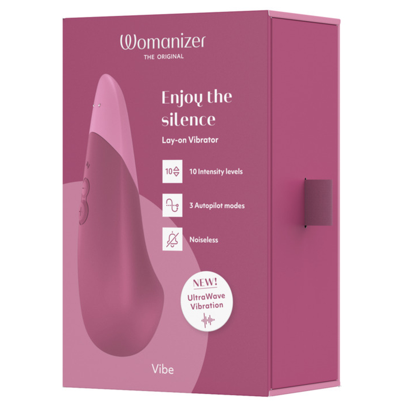 WOMANIZER VIBE VIBRADOR LAY ON SILENCIOSO ROSA OSCURO