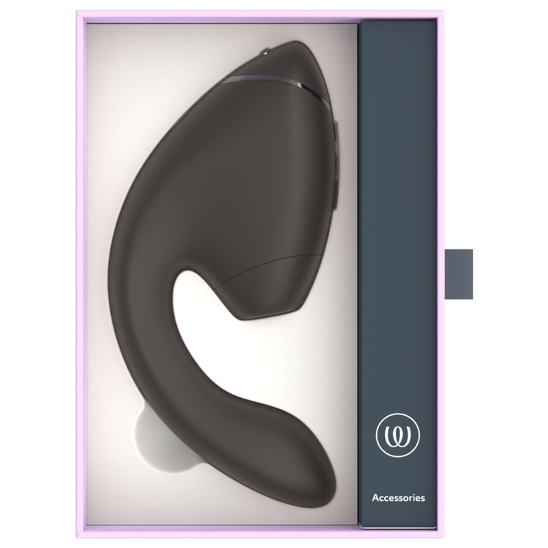 WOMANIZER DUO NEXT ESTIMULADOR VIBRADOR DUAL CLiTORIS PUNTOG NEGRO