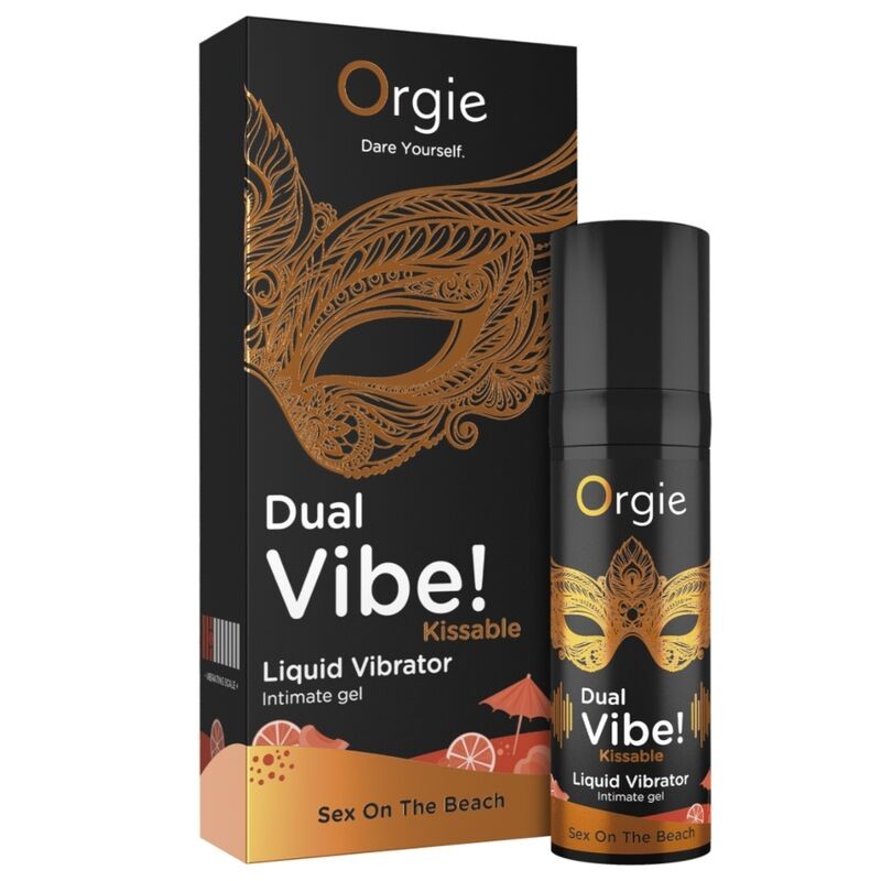 ORGIE DUAL VIBE SEX ON THE BEACH GEL iNTIMO BESABLE EFECTO VIBRANTE 15 ML
