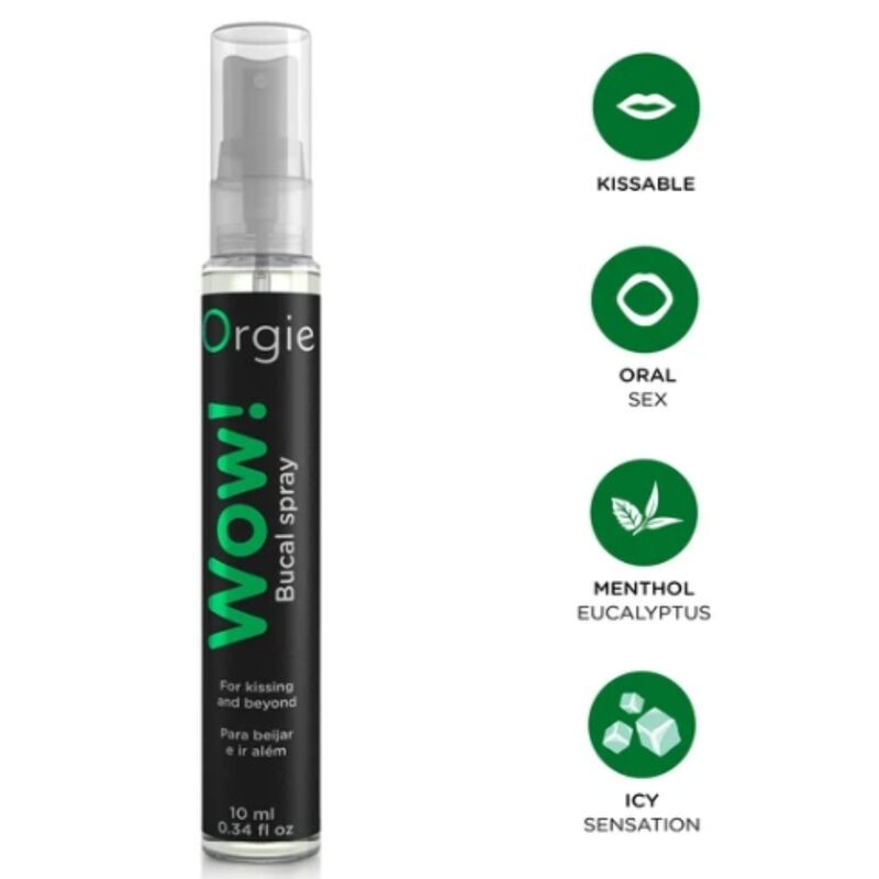 ORGIE WOW SPRAY BUCAL BESABLE MENTOL Y EUCALIPTO 10 ML