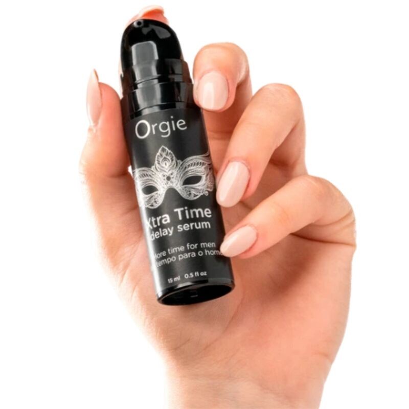 ORGIE XTRA TIME SeRUM DE SILICONA RETARDANTE SIN ANESTeSICOS 15 ML