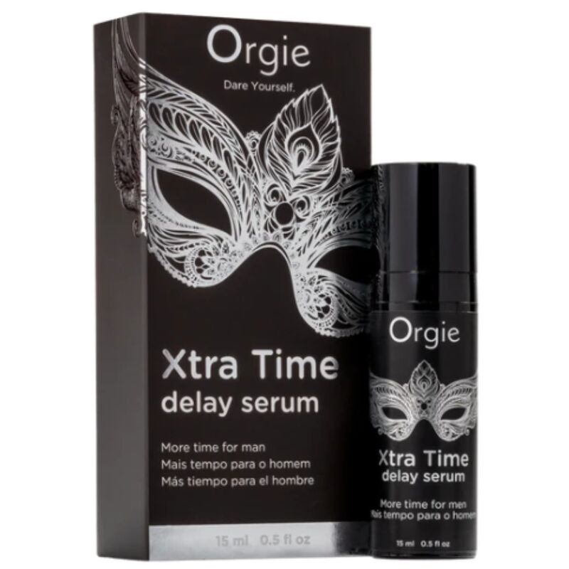 ORGIE XTRA TIME SeRUM DE SILICONA RETARDANTE SIN ANESTeSICOS 15 ML