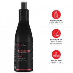 ORGIE THE SECRET SEDUCTION ELIXIR 10 EN 1 LOCIoN PARA CUERPO Y CABELLO 200 ML