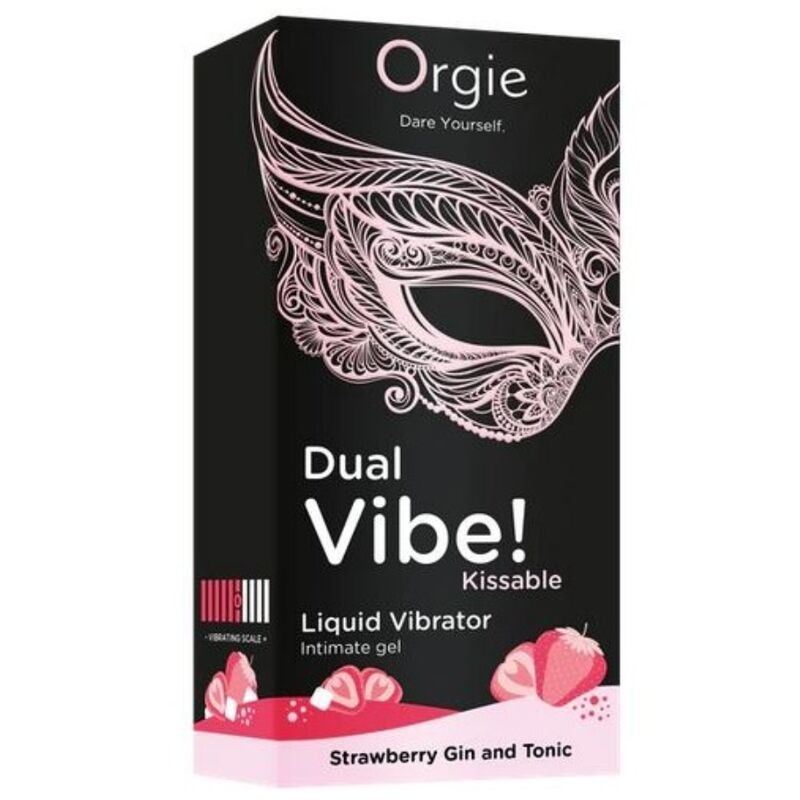 ORGIE DUAL VIBE GIN AND TONIC FRESA GEL iNTIMO BESABLE EFECTO VIBRANTE 15 ML