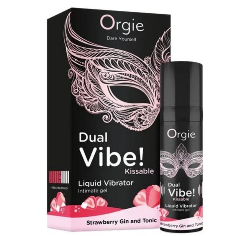 ORGIE DUAL VIBE GIN AND TONIC FRESA GEL iNTIMO BESABLE EFECTO VIBRANTE 15 ML