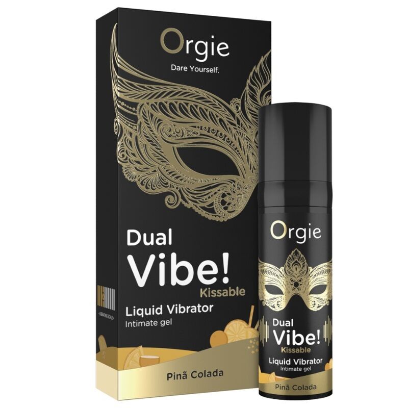 ORGIE DUAL VIBE PINA COLADA GEL iNTIMO BESABLE EFECTO VIBRANTE 15 ML