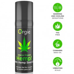 ORGIE HEMP INTENSE ORGASM GEL iNTIMO MULTISENSACIoN CON ACEITE DE CaNAMO 15 ML
