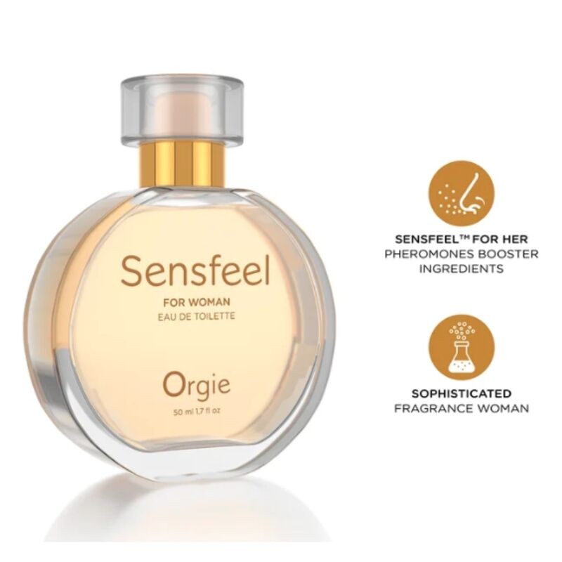 ORGIE SENSFEEL EAU DE TOILETTE CON FEROMONAS BOOSTER PARA MUJER 50 ML