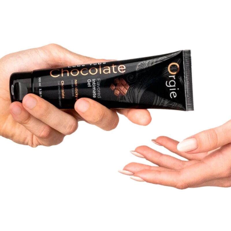 ORGIE LUBE TUBE CHOCOLATE GEL iNTIMO BESABLE BASE AGUA 100 ML