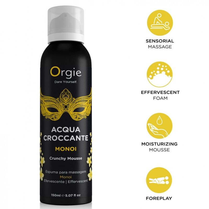 ORGIE ACQUA CROCCANTE ESPUMA CRUJIENTE MONOI PARA MASAJE 150 ML