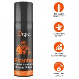 ORGIE PIRANHA CREMA POTENCIADORA PARA HOMBRE 15 ML
