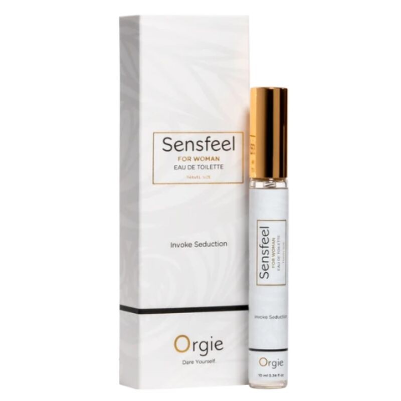ORGIE SENSFEEL EAU DE TOILETTE CON POTENCIADOR DE FEROMONAS TAMANO VIAJE PARA MUJER 10 ML