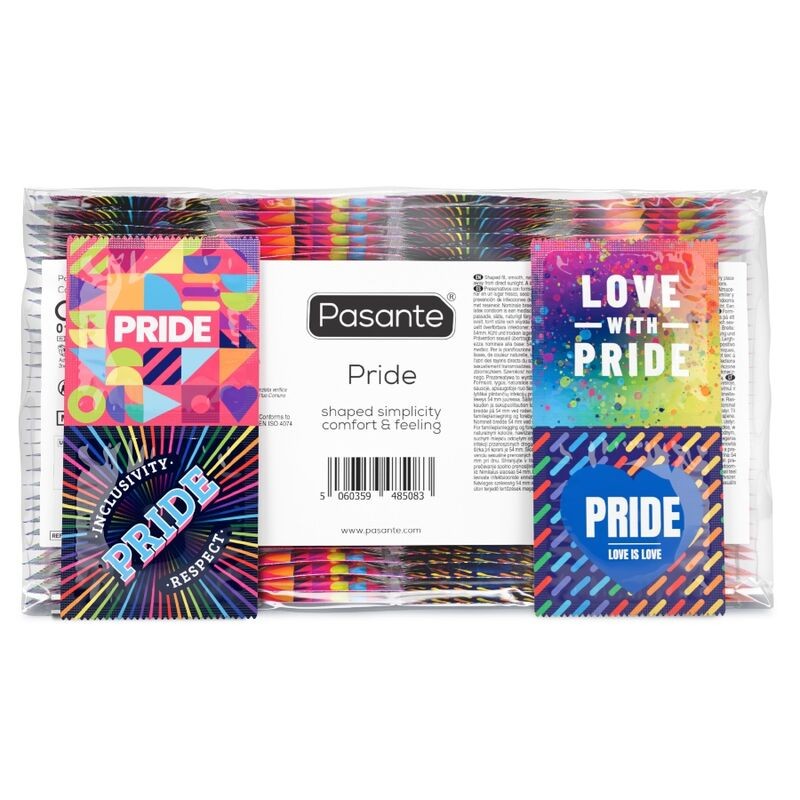 PASANTE FORMATO PRIDE 144 PACK PRESERVATIVOS BOLSA