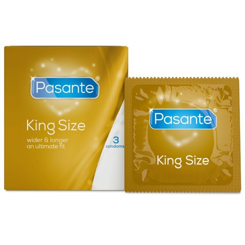 PASANTE PRESERVATIVOS KING MS LARGOS Y ANCHOS 3 UNIDADES