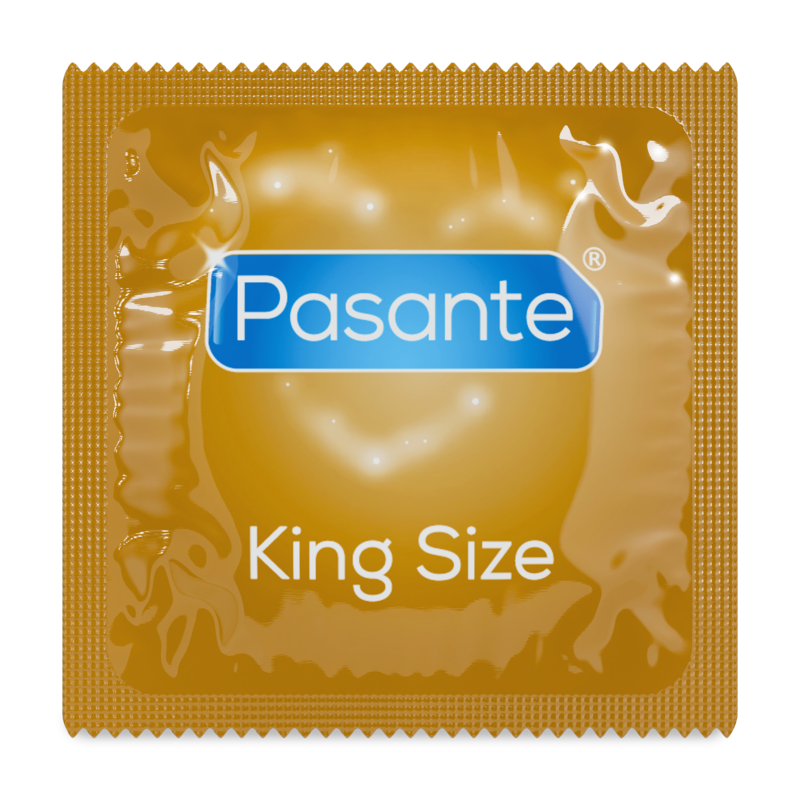 PASANTE PRESERVATIVOS KING MS LARGOS Y ANCHOS CAJA 144 UNIDADES