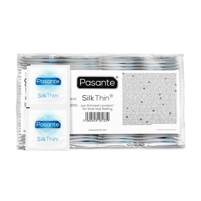 PASANTE PRESERVATIVOS SILK THIN MS FINO 144 UNIDADES