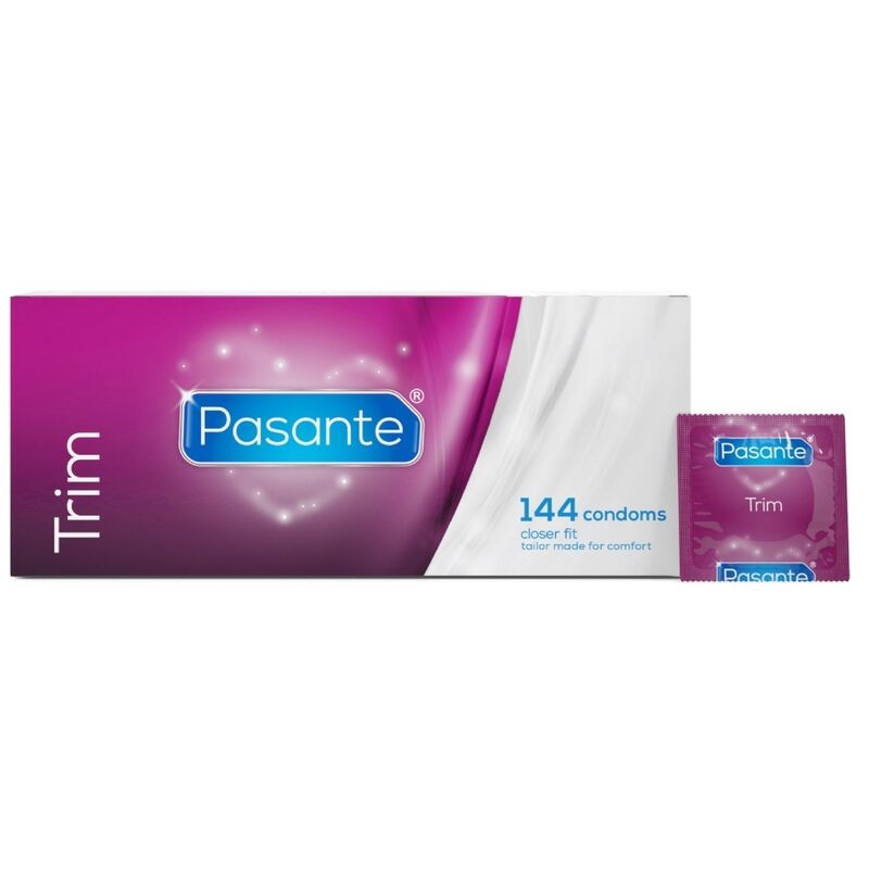 PASANTE PRESERVATIVOS TRIM AJUSTADO CAJA 144 UNIDADES