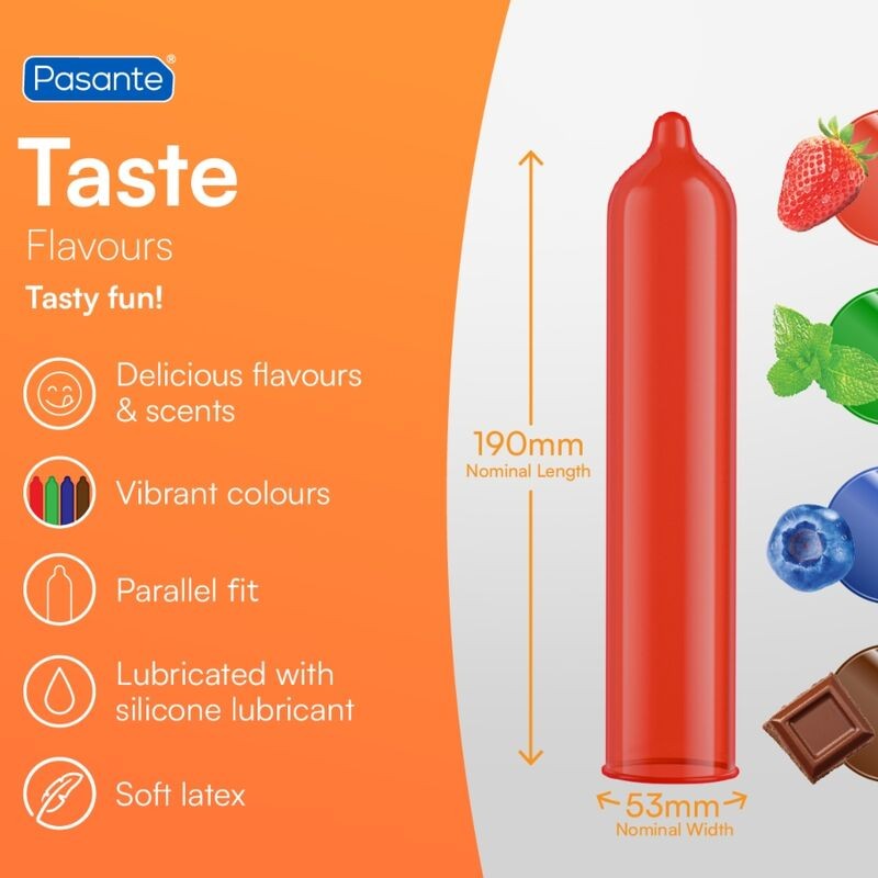 PASANTE PRESERVATIVO SABOR CHOCOLATE BOLSA 144 UNIDADES