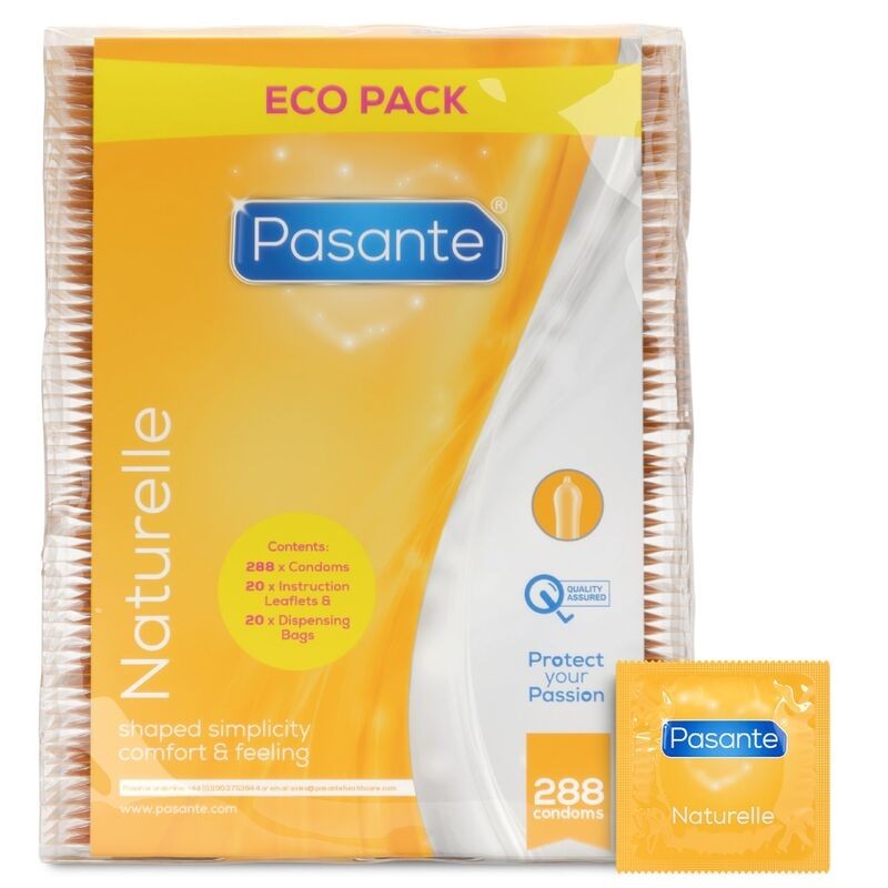 PASANTE PRESERVATIVOS ECO PACK NATURELLE BOLSA 288 UNIDADES