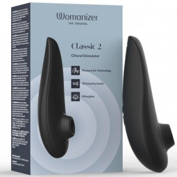 WOMANIZER CLASSIC 2 ESTIMULADOR DE CLiTORIS POR SUCCIoN 10 NIVELES NEGRO