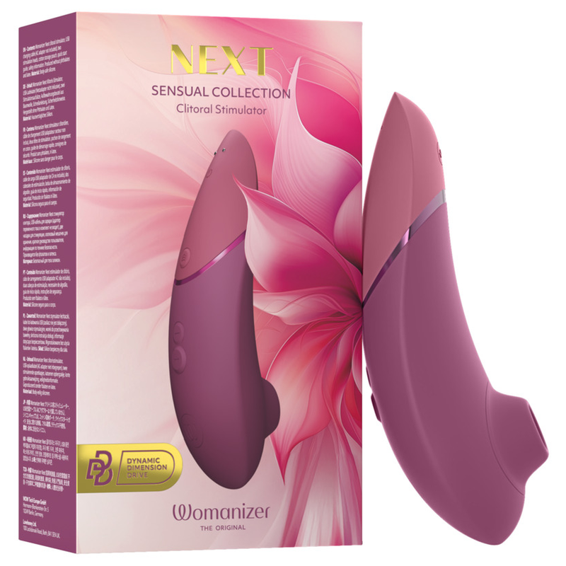 WOMANIZER NEXT ESTIMULADOR DE CLiTORIS POR SUCCIoN 14 NIVELES ROSA EMPOLVADO