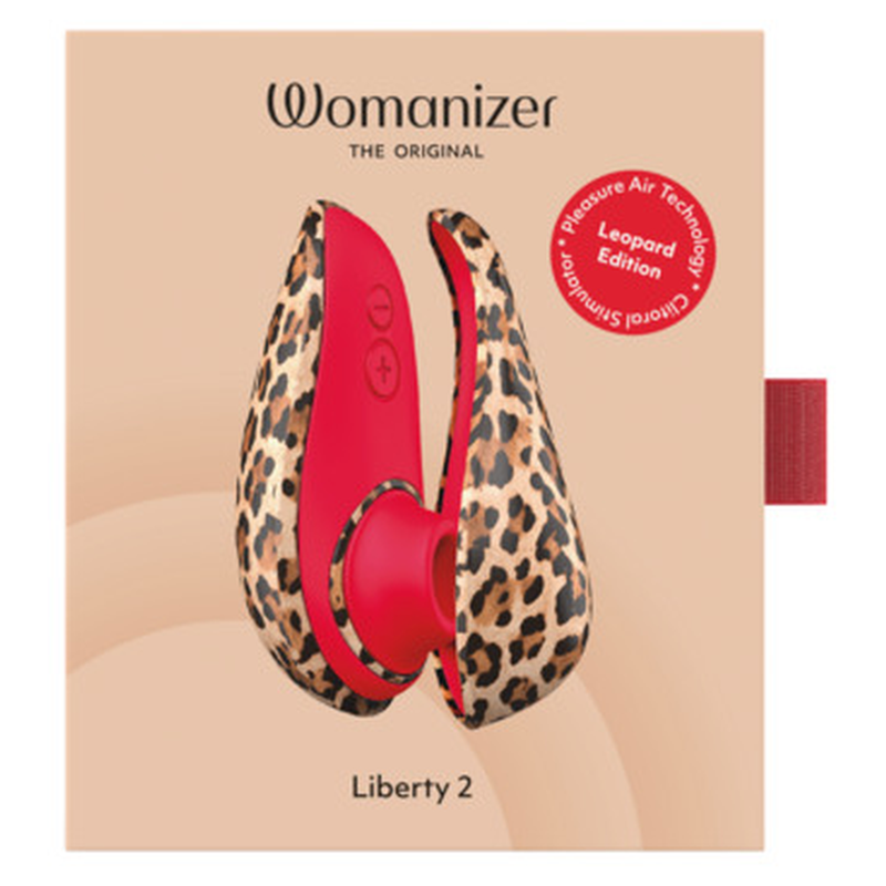 WOMANIZER LIBERTY 2 ESTIMULADOR DE CLiTORIS POR SUCCIoN 8 NIVELES ESTAMPADO DE LEOPARDO